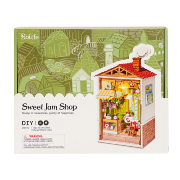 Kit Maquette Bois Ville miniature Boutique de Confitures Sweet Jam Shop 7.5x9x15 cm DS010 Rolife