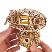 Ugears Maquette Bois Mini Steampunk Airship 17 cm Puzzle 3D Mécanique