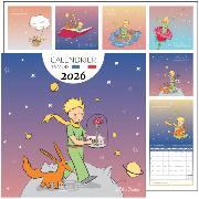 Calendrier mural 2026 Le Petit Prince Dégradé 12 illustrations 16 mois 30X30 cm Kiub