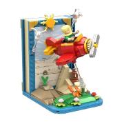 Briques de constructon Le Petit Prince Serre-livre Avion rouge  276 pièces H 14 cm Pantasy