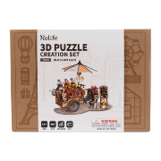 Kit Maquette 3D Puzzle Chariot de Fleurs Blossom Cart 24x16x21 cm TGS03 Création Set Rolife