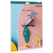 Oiseau de Paradis Vert Fiji 40cm Décoration murale 3D Studioroof