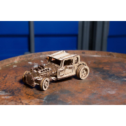 Ugears Maquette Bois Voiture Ancienne Hot Rod Furious Mouse Puzzle 3D Mécanique