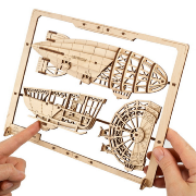 Ugears Maquette Cadre Bois Dirigeable Zeppelin Puzzle 2.5D