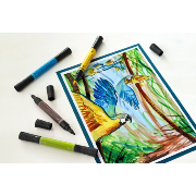 Feutres Pitt Artist Pens Doube-pointe 5 couleurs Dual Marker Faber Castell