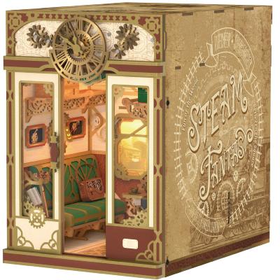Kit Maquette Book Nook Cabine de Train Fantaisie à Vapeur 22x16x22 cm TQ442  Steam Fantasy Miniature 3D ToneCheer